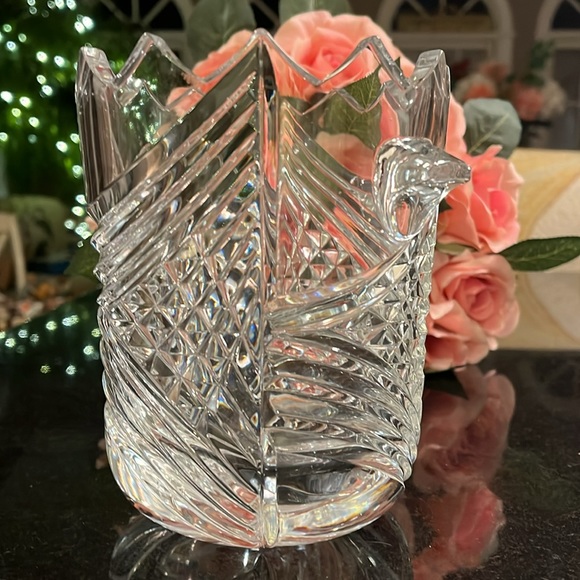 VTG Bohemia Czech 24% Lead Crystal 6-3/4" Ice Bucket - Picture 6 of 9